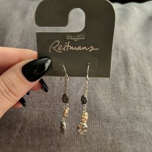 ADD ON: Hammered metal earrings